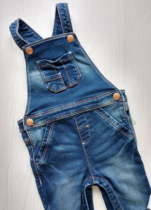 Комплект комбінезон джинсовий і тонкий реглан primark3 фото
