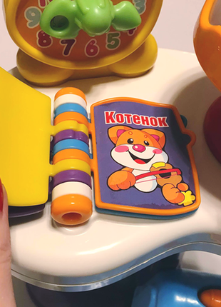 Fisher price - інтерактивний вчений стілець - смійся і навчайся. букви, цифри, кольори, порівняння4 фото