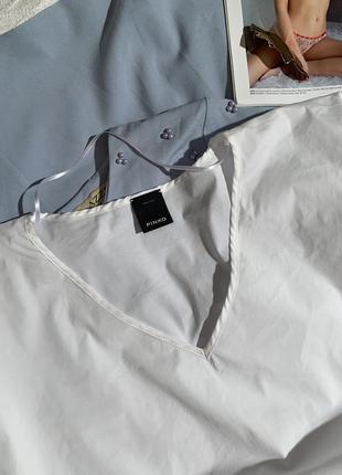 Белая красивая блуза хлопковая от пинко4 фото