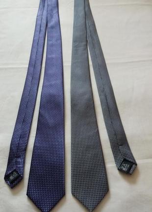Комплект  из 2 галстуков  straight шелк.1 фото