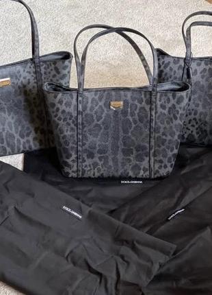 Dolce&gabbana leopard shopper сумка оригінал2 фото