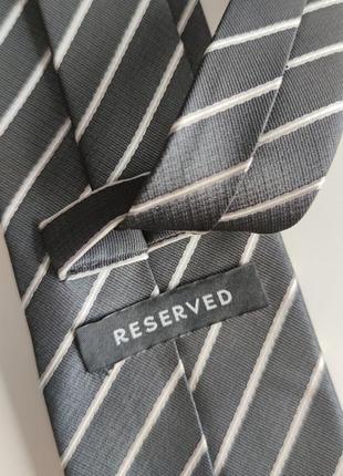 Краватка сірий в смужку reserved4 фото