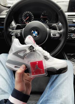 Кроссовки air jordan 4 white Flight кросівки