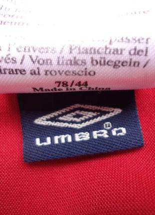 Футболка клубная umbro сборной англии красная  (l) футбольная8 фото