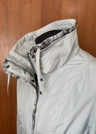 Windward куртка з обробкою під пояс стильна колір сірий (кишені)6 фото