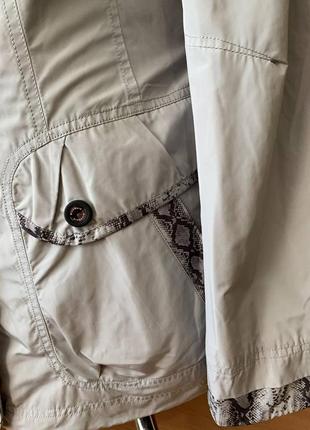 Windward куртка з обробкою під пояс стильна колір сірий (кишені)8 фото