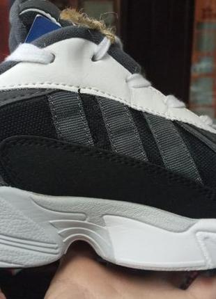 Кросівки adidas yung-1 white grey black3 фото