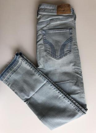 Hollister xs світлі джинси светлые джинсы w26 холлистер штаны голубые висока талія5 фото