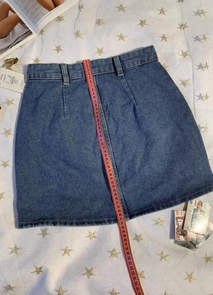 Классная джинсовая юбка на пуговицах3 фото
