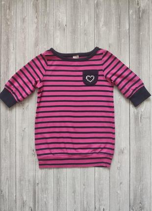 Туніка малинова в смужку gymboree 4-5t