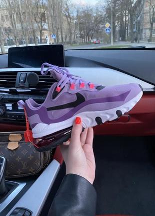Жіночі кросівки nike air max react purple