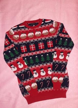 Кофта новорічна peacocks розмір xs