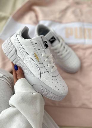 Женские кроссовки puma cali white