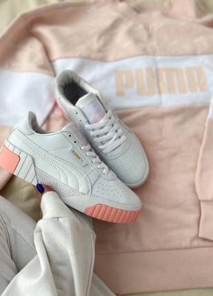 Жіночі кросівки puma cali white/pink