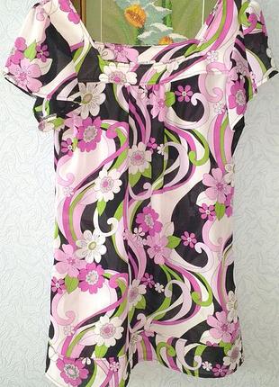 Туніка з яскравим принтом шифон jessica (c&a)