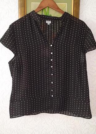 Блуза чорна шифон debenhams