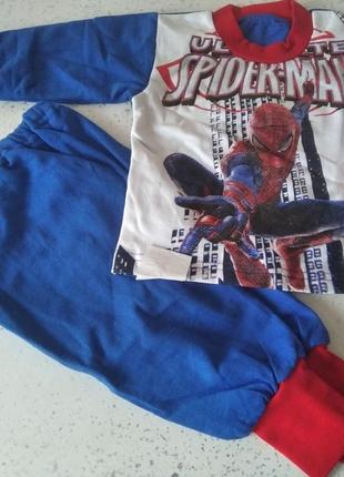 Пижама костюм с начесом spider man