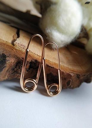 Серьги булавки xuping заколки медицинское золото позолота серьги
