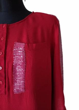 Натуральная блузка блуза туника с декором вискоза ruta s р. 548 фото