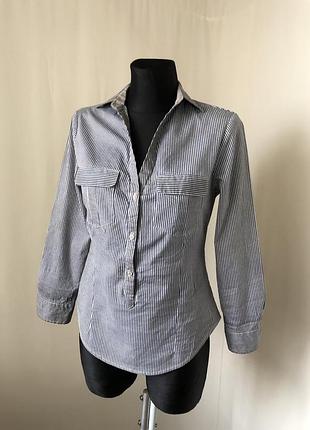 Dream by kanuba італія сорочка сіра в смужку варенка сорочка смугаста, повсякденна довга рукав приталена