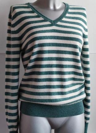 Кашемировый свитер franco callegari в полоску.3 фото
