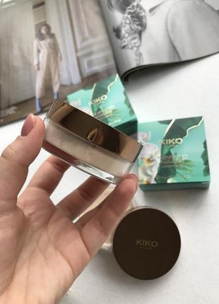 Розсипчаста пудра kiko “unexpected paradise loose powder”✨2 фото