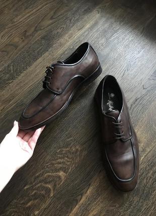 Мужские кожаные туфли, испанский бренд7 фото
