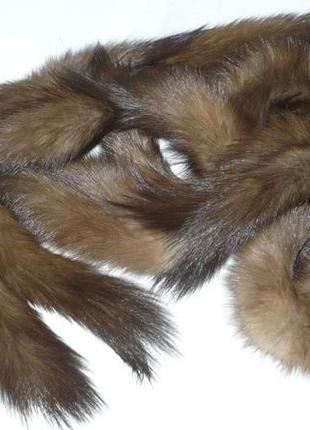 Боа шарф декор опушка натуральный мех норки 2 метра боа из хвостиков норки