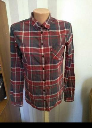 Хлопковая рубашка в клетку от levis