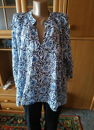 Лёгкая хлопковая блуза р. 40/8 , one marvel  h&m