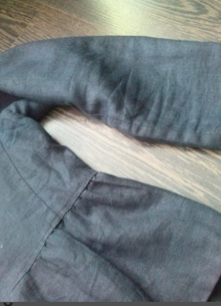 Чорний лляний піджак3 фото