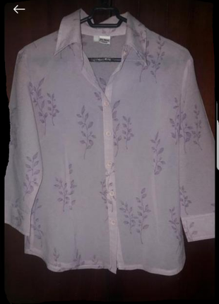Блуза в цветной принт 46р