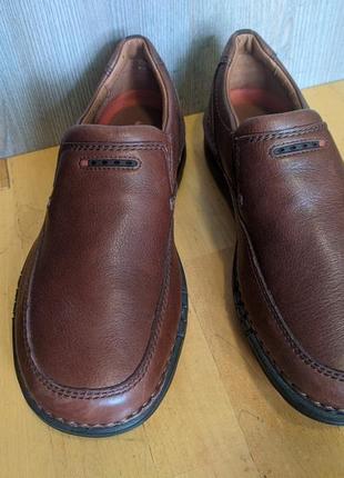 Туфли кожаные clarks 3