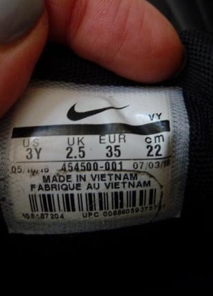 Nike кожаные туфли, кроссовки найк, р 35 или uk 2,5 , стелька 22, 5 см7 фото