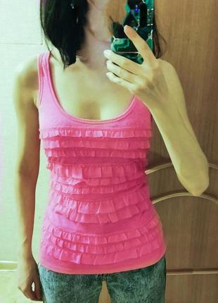 Майка с оборками, рюшами