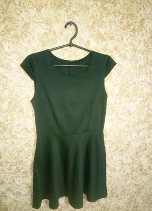 Темно зелене плаття1 фото