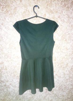 Темно зелене плаття2 фото