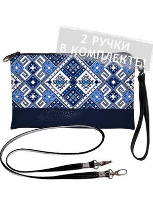 Клатч с принтом "вышиванка"