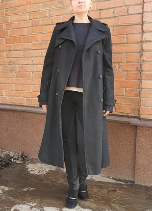 Кашемірове пальто-тренч gap в стилі burberry