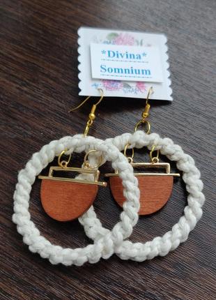 Такие будут только у вас!)эксклюзивные эко серьги!без повтора!) 👸