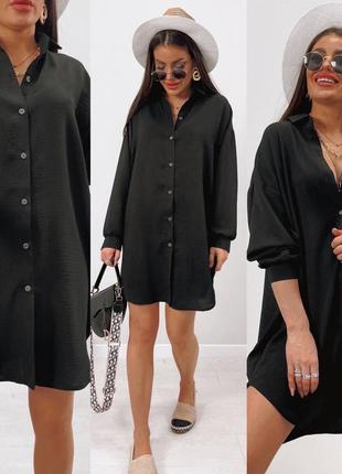 Сорочка туніка креп жатка стильна