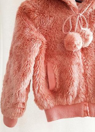 Модна демисезонна курточка  на дівчинку  колір пудра розмір 1229 фото