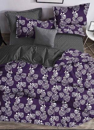 Комплект постільної білизни "лафуэнте", фіолетово-чорний, 100% бавовна, різні розміри