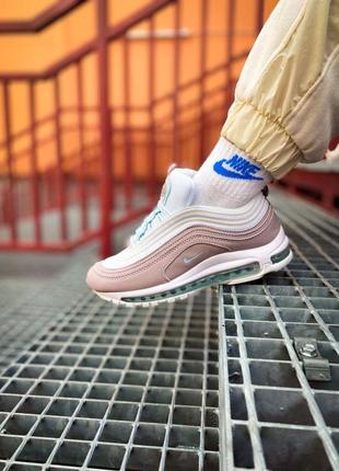 Женские кроссовки nike air max 97 pink white 36-37-38-39-40