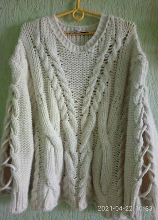 Базовый объемный свитер zara