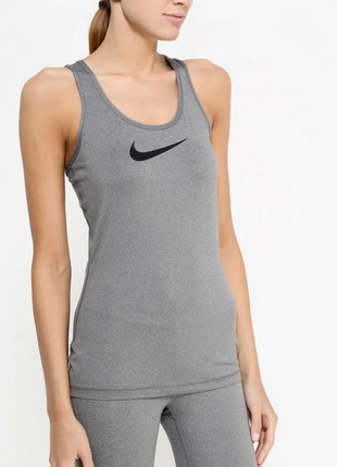 Серая майка nike pro dri-fit