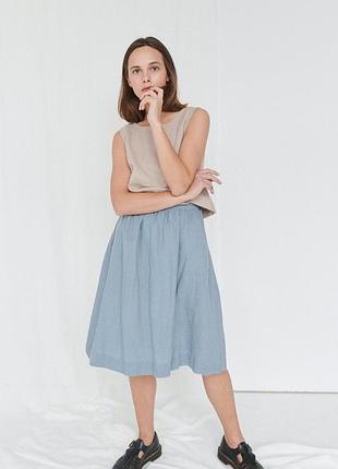 Женская льняная юбка