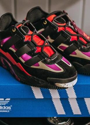 Кросівки adidas niteball black power berry6 фото