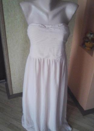 Коктельное персиковое платье фирмы vila clothes