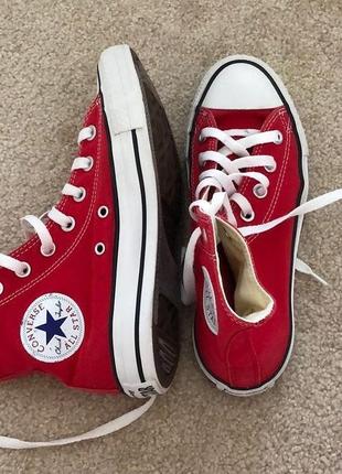 Кеды converse all star high red (m9621c) конверсы2 фото